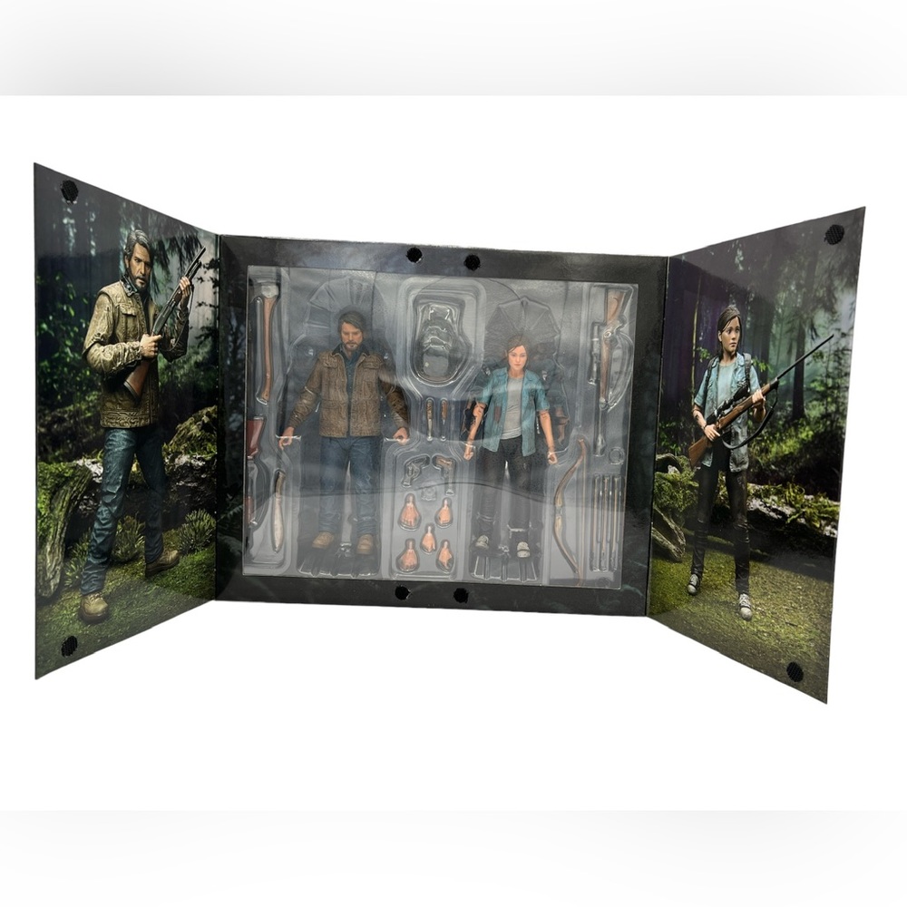 NECA The Last of Us 2 Ultimate Joel & Ellie 7" Scale Action Figure 2 pack New